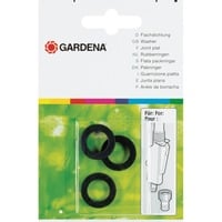 GARDENA Juntas planas con 3 unidades negro, 5301-20