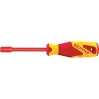 GEDORE Llave de vaso VDE con mango 3K, 7 mm, Llave de tubo rojo/Amarillo