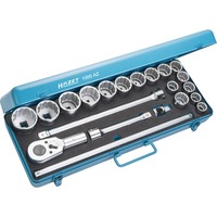Hazet Juego de llaves de vaso 1000AZ, 3/4", 21 piezas, Kit de herramientas azul