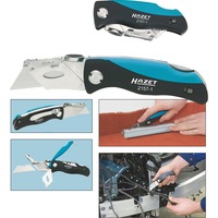 Hazet Navaja plegable 2157-1, Cuchillo negro/Azul