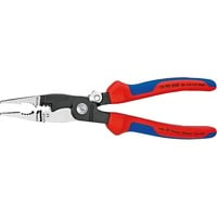 KNIPEX 13 92 200 Alicates de punta fina alicate, Pinzas rojo/Azul, Alicates de punta fina, Acero, De plástico, Azul/Rojo, 20 cm, 280 g