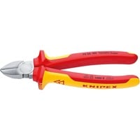 KNIPEX KP-7006180 Alicates, Alicates de corte amarillo, Alicates de corte diagonal, Cromo, 254 g