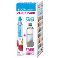 SodaStream Essential Botella para bebida carbonatada + Cargador carbonatador, Gasificador de agua 