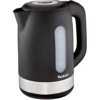 Tefal KO3308 tetera eléctrica 1,7 L 2400 W Negro, Hervidor de agua acero fino/Negro, 1,7 L, 2400 W, Negro, Indicador de nivel de agua, Sin cables, Filtrado