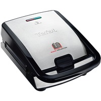 Tefal Snack Collection SW852D sandwichera 700 W Negro, Acero inoxidable plateado/Negro, Negro, Acero inoxidable, Listo, 225 x 135 mm, 700 W, Tipo C, 203 mm