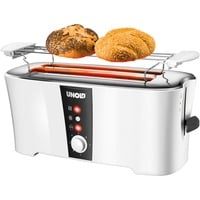 Unold 38020 tostadora 4 rebanada(s) 1350 W Negro, Blanco blanco/Negro, 4 rebanada(s), Negro, Blanco, -, Y, Botones, Giratorio, 1350 W, 220-240 V