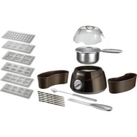 Unold 48667 chocolatera 0,25 L Crisol, Fondue marrón/Plateado, Crisol, 0,25 L, Marrón, Plata, Plástico, 115 °C, 0,75 m