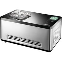 Unold 48845 máquina para helados Compresor de helados 2 L 180 W Negro, Acero inoxidable, Heladera acero fino/Negro, Compresor de helados, 2 L, 1 senos, Negro, Acero inoxidable, 60 min, LCD