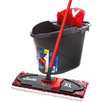 Vileda Mopa ULTRAMAX XL caja universal, Limpiador de suelo negro/Rojo