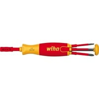 Wiha Destornillador con cargador de puntas LiftUp electric rojo/Amarillo