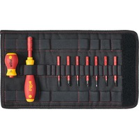 Wiha Destornillador con portapuntas electric slimVario juego de inicio rojo/Amarillo