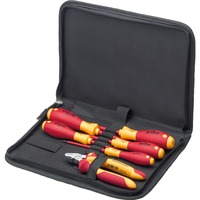 Wiha Juego de herramientas para electricista, Kit de herramientas rojo/Amarillo