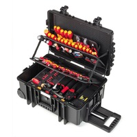 Wiha Juego de herramientas para electricistas Competence XXL II, Kit de herramientas rojo/Amarillo