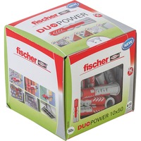 fischer DUOPOWER 10x50 LD, Pasador gris claro/Rojo