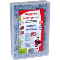 fischer MEISTER-BOX UX/UX R 110 pieza(s) Anclaje de expansión, Pasador gris claro, Anclaje de expansión, Concreto, Metal, De plástico, Gris, 110 pieza(s), Caja