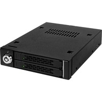Icy Dock MB992SK-B base de conexión para disco duro, Chasis intercambiable negro, Unidad de disco duro, SSD, SATA, Serial ATA II, Serial ATA III, 2.5", 6 Gbit/s, Metal, Unidad de disco duro, Poder