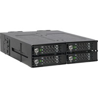 Icy Dock ToughArmor MB720M2K-B Caja externa para unidad de estado sólido (SSD) Negro M.2, Chasis intercambiable negro, Caja externa para unidad de estado sólido (SSD), M.2, SAS, 32 Gbit/s, Hot-swap, Negro