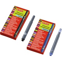 Herlitz 10412088 Recambio de bolígrafo Negro 5 pieza(s), Tinta negro, Negro, Multicolor, Caja, 5 pieza(s)