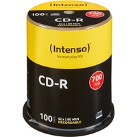 Intenso CD-R 700MB 100 pieza(s), CDs vírgenes 52x, CD-R, 120 mm, 700 MB, Caja para pastel, 100 pieza(s)