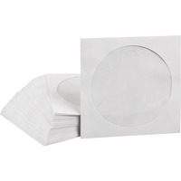 MediaRange BOX62 funda para discos ópticos 1 discos Blanco, Funda protectora Funda, 1 discos, Blanco, Papel, 120 mm, 125 mm, A granel