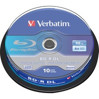 Verbatim 43746 disco blu-ray lectura/escritura (BD) BD-R 50 GB 10 pieza(s), Discos Blu-ray vírgenes 50 GB, BD-R, Eje, 10 pieza(s), Minorista