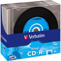 Verbatim CD-R AZO Data Vinyl 700 MB 10 pieza(s), CDs vírgenes 52x, CD-R, 700 MB, 10 pieza(s)