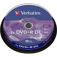 Verbatim VB-DPD55S1 Dvds en blanco, DVDs vírgenes DVD+R DL, 120 mm, Eje, 10 pieza(s), 8,5 GB