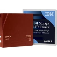 IBM LTO Ultrium 8 Unidad de almacenamiento Cartucho de cinta 12000 GB, Medio streaming rojo oscuro, Unidad de almacenamiento, Cartucho de cinta, 2.5:1, LTO, CE, 12000 GB