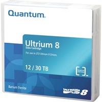 Quantum MR-L8MQN-01 medio de almacenamiento para copia de seguridad Cinta de datos virgen 12000 GB LTO 1,27 cm, Medio streaming Cinta de datos virgen, LTO, 12000 GB, 30000 GB, 2,5:1, Rojo