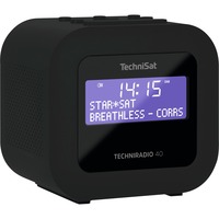 TechniSat TECHNIRADIO 40 Personal Digital Negro, Radio despertador negro, Personal, Digital, DAB+,FM, 87.5 - 108 MHz, 174 - 240 MHz, 1,2 W