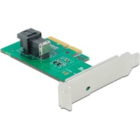 DeLOCK 90437 tarjeta y adaptador de interfaz, Tarjeta de interfaz PCIe, Perfil bajo, PCIe 4.0, 5 - 50 °C, -25 - 70 °C, 15 - 90%