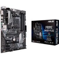 ASUS PRIME B450-PLUS AMD B450 Zócalo AM4 ATX, Placa base AMD, Zócalo AM4, AMD Athlon, AMD Ryzen™ 3, 2nd Generation AMD Ryzen™ 3, 3rd Generation AMD Ryzen™ 3, AMD..., DDR4-SDRAM, 64 GB, DIMM