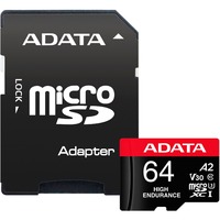 ADATA AUSDX64GUI3V30SHA2-RA1 memoria flash 64 GB MicroSDXC UHS-I Clase 10, Tarjeta de memoria 64 GB, MicroSDXC, Clase 10, UHS-I, 100 MB/s, 80 MB/s