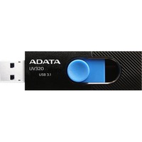 ADATA UV320 unidad flash USB 32 GB USB tipo A 3.2 Gen 1 (3.1 Gen 1) Negro, Azul, Lápiz USB negro/Azul, 32 GB, USB tipo A, 3.2 Gen 1 (3.1 Gen 1), Deslizar, 7,9 g, Negro, Azul