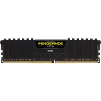 Corsair Vengeance LPX 4GB DDR4-2400 módulo de memoria 1 x 4 GB 2400 MHz, Memoria RAM negro, 4 GB, 1 x 4 GB, DDR4, 2400 MHz, 288-pin DIMM, Negro