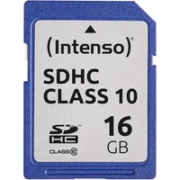Intenso 3411470 memoria flash 16 GB SDHC Clase 10, Tarjeta de memoria 16 GB, SDHC, Clase 10, 25 MB/s, Resistente a golpes, Resistente a la temperatura, A prueba de rayos X, Negro