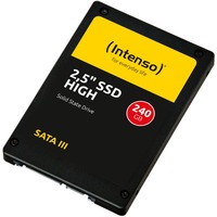 Intenso High 2.5" 240 GB Serial ATA III, Unidad de estado sólido 240 GB, 2.5", 520 MB/s, 6 Gbit/s