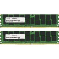 Mushkin Essentials 16GB DDR4 módulo de memoria 2 x 8 GB 2133 MHz, Memoria RAM 16 GB, 2 x 8 GB, DDR4, 2133 MHz, 288-pin DIMM, Negro, Verde