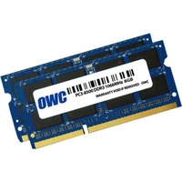 OWC 2x 8GB, PC8500, DDR3, 1066MHz módulo de memoria 16 GB 2 x 8 GB, Memoria RAM PC8500, DDR3, 1066MHz, 16 GB, 2 x 8 GB, DDR3, 1066 MHz, 204-pin SO-DIMM, Azul