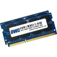 OWC OWC1333DDR3S08S módulo de memoria 8 GB 2 x 4 GB DDR3 1333 MHz, Memoria RAM 8 GB, 2 x 4 GB, DDR3, 1333 MHz, 204-pin SO-DIMM