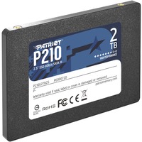 Patriot P210 2.5" 2000 GB Serial ATA III, Unidad de estado sólido negro, 2000 GB, 2.5", 500 MB/s