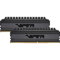 Patriot Viper 4 Blackout módulo de memoria 8 GB 2 x 4 GB DDR4 3200 MHz, Memoria RAM negro, 8 GB, 2 x 4 GB, DDR4, 3200 MHz, 288-pin DIMM