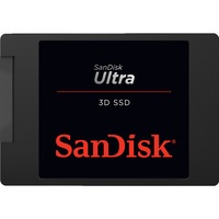SanDisk Ultra 3D 2.5" 2000 GB Serial ATA III, Unidad de estado sólido negro, 2000 GB, 2.5", 560 MB/s, 6 Gbit/s