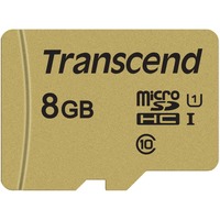 Transcend 8GB UHS-I U3 MicroSDHC Clase 10, Tarjeta de memoria 8 GB, MicroSDHC, Clase 10, UHS-I, 95 MB/s, 25 MB/s