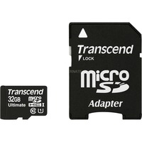 Transcend TS32GUSDHC10U1 memoria flash 32 GB MicroSDHC MLC Clase 10, Tarjeta de memoria negro, 32 GB, MicroSDHC, Clase 10, MLC, Negro, Rojo