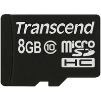 Transcend TS8GUSDC10 memoria flash 8 GB MicroSDHC NAND Clase 10, Tarjeta de memoria 8 GB, MicroSDHC, Clase 10, NAND, 90 MB/s, Negro