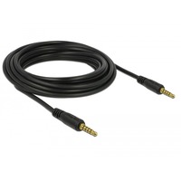 DeLOCK 85699 cable de audio 5 m 3,5mm Negro negro, 3,5mm, Macho, 3,5mm, Macho, 5 m, Negro