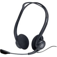 Logitech 981-000100 auricular y casco Auriculares Alámbrico Diadema Llamadas/Música USB tipo A Negro, Auriculares con micrófono negro, Alámbrico, 100 - 1000 Hz, Llamadas/Música, 120 g, Auriculares, Negro, Minorista