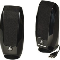 Logitech S150 Negro Alámbrico 2,4 W, Altavoces de PC negro, 2.0 canales, Alámbrico, 2,4 W, 90 - 20000 Hz, Negro