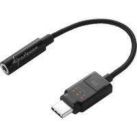 Sharkoon Mobile DAC USB, Tarjeta de sonido negro, 24 bit, 100 dB, USB